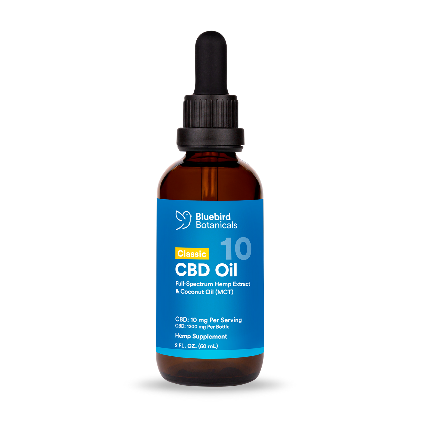 Classic CBD Oil 10mg Bluebird Botanicals 2oz - $54.95