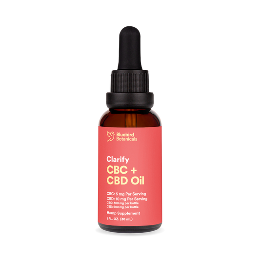 Clarify CBC + CBD Oil For Focus Bluebird Botanicals   